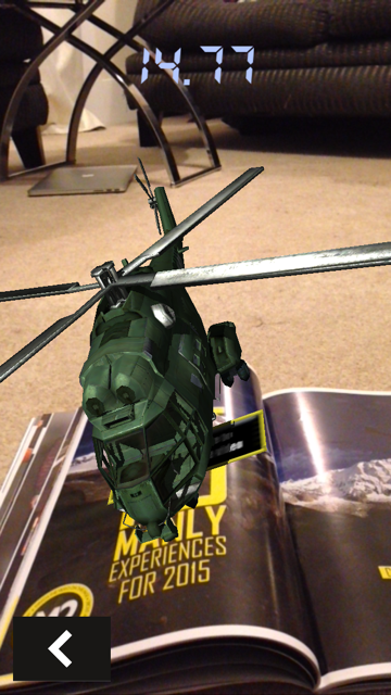 Crooked helicopter